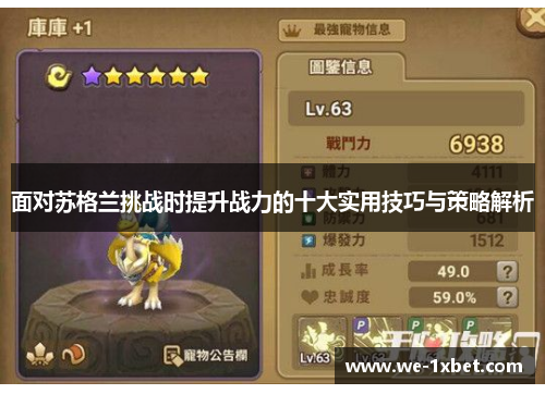 面对苏格兰挑战时提升战力的十大实用技巧与策略解析